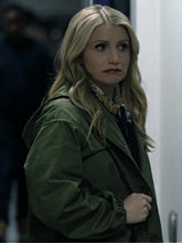 Green Wool Coat Hooded